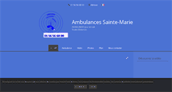 Desktop Screenshot of ambulances-sainte-marie-paris.fr