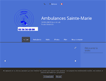 Tablet Screenshot of ambulances-sainte-marie-paris.fr